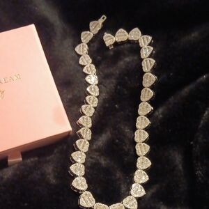 Elegant Silver Heart Necklace